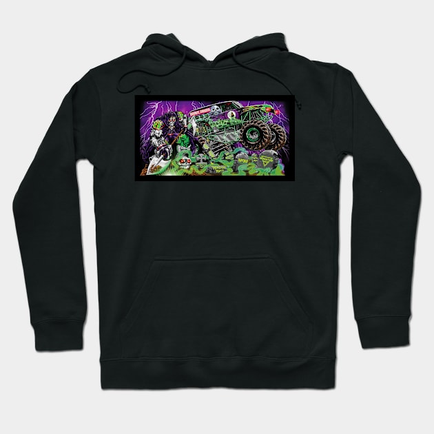 The Green Skull of Death Hoodie by rickyrickbob